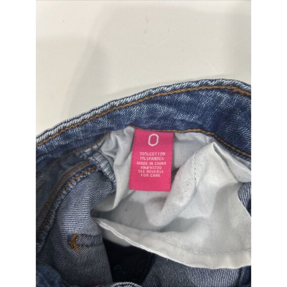 Almost Famous Women Size 0 Blue Jeans with Sequin Design Midrise - Picture 8 of 13